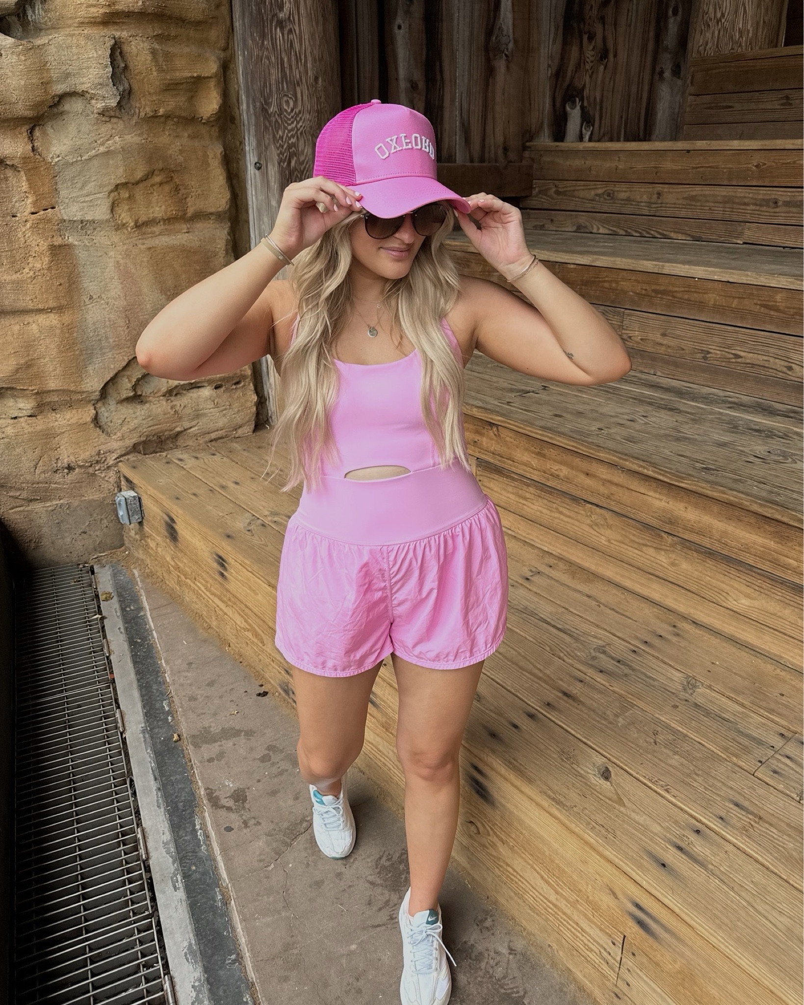 Free People Runsie!! Wearing a size small here!🩷 

#LTKActive #LTKSeasonal