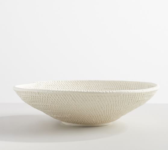 Fraiser Textured Ceramic Bowl | Pottery Barn (US)