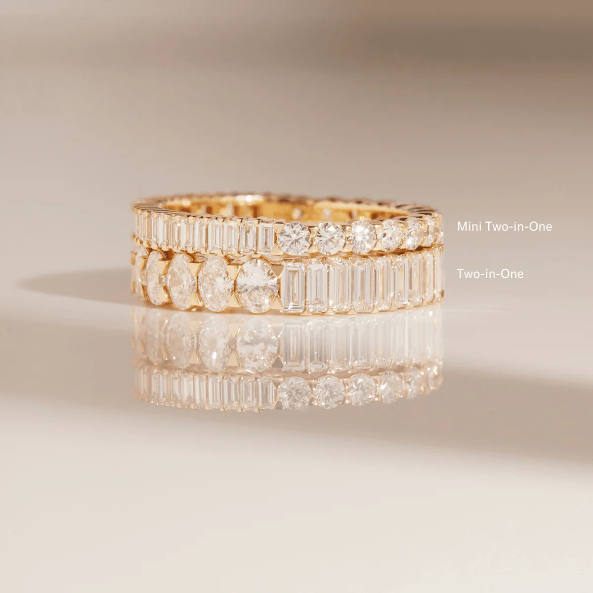 Two-in-One Lab Grown Diamond Eternity Ring | AUrate New York