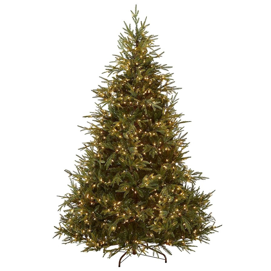 National Tree Company Pre-Lit 'Feel Real' Artificial Full Christmas Tree, Green, Frasier Grande, ... | Amazon (US)