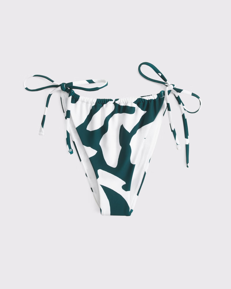 Women's Low Rise Ruched Tie-Side Cheeky Bottom | Women's Swimwear | Abercrombie.com | Abercrombie & Fitch (US)