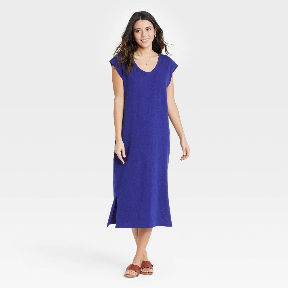 Women's Sleeveless Knit Dress - Universal Thread Royal Blue M | Target