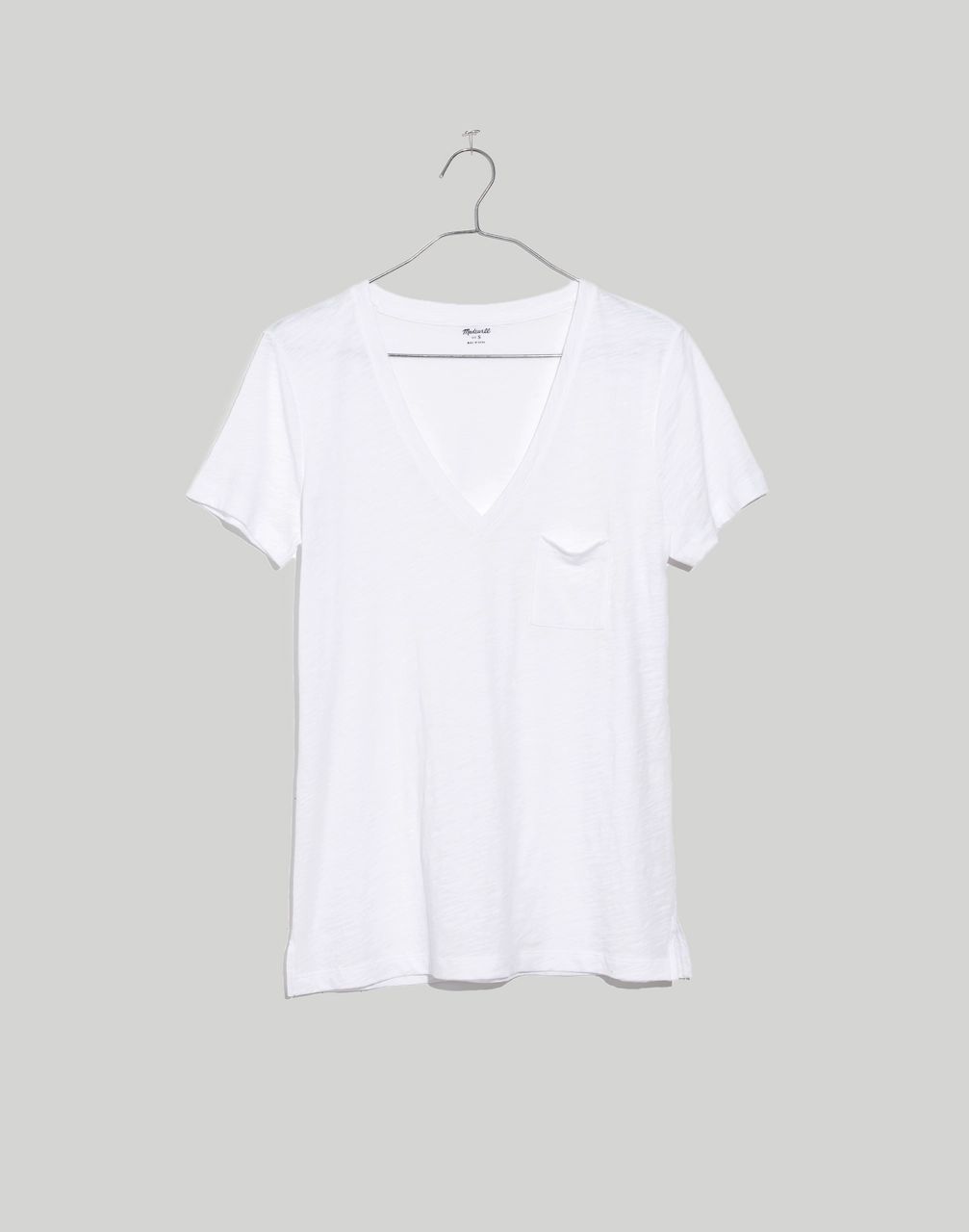 Whisper Cotton V-Neck Pocket Tee | Madewell