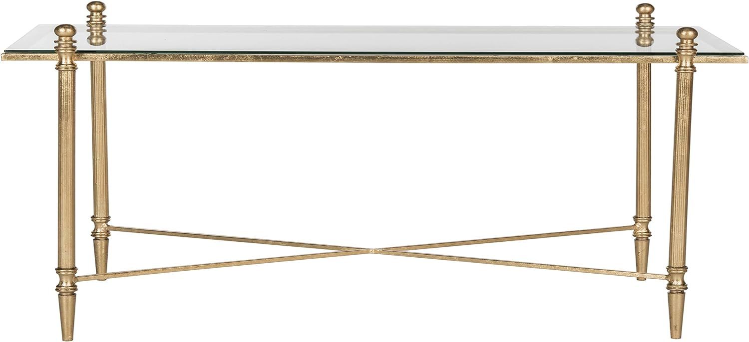 Safavieh Home Collection Tait Gold Coffee Table | Amazon (US)
