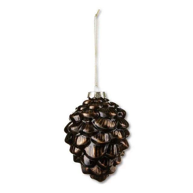 Blown Glass Pinecone Christmas Ornament, 0.2lbs, by Holiday Time | Walmart (US)
