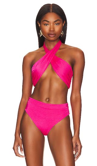 x REVOLVE Nola Bikini Top in Fuschia | Revolve Clothing (Global)