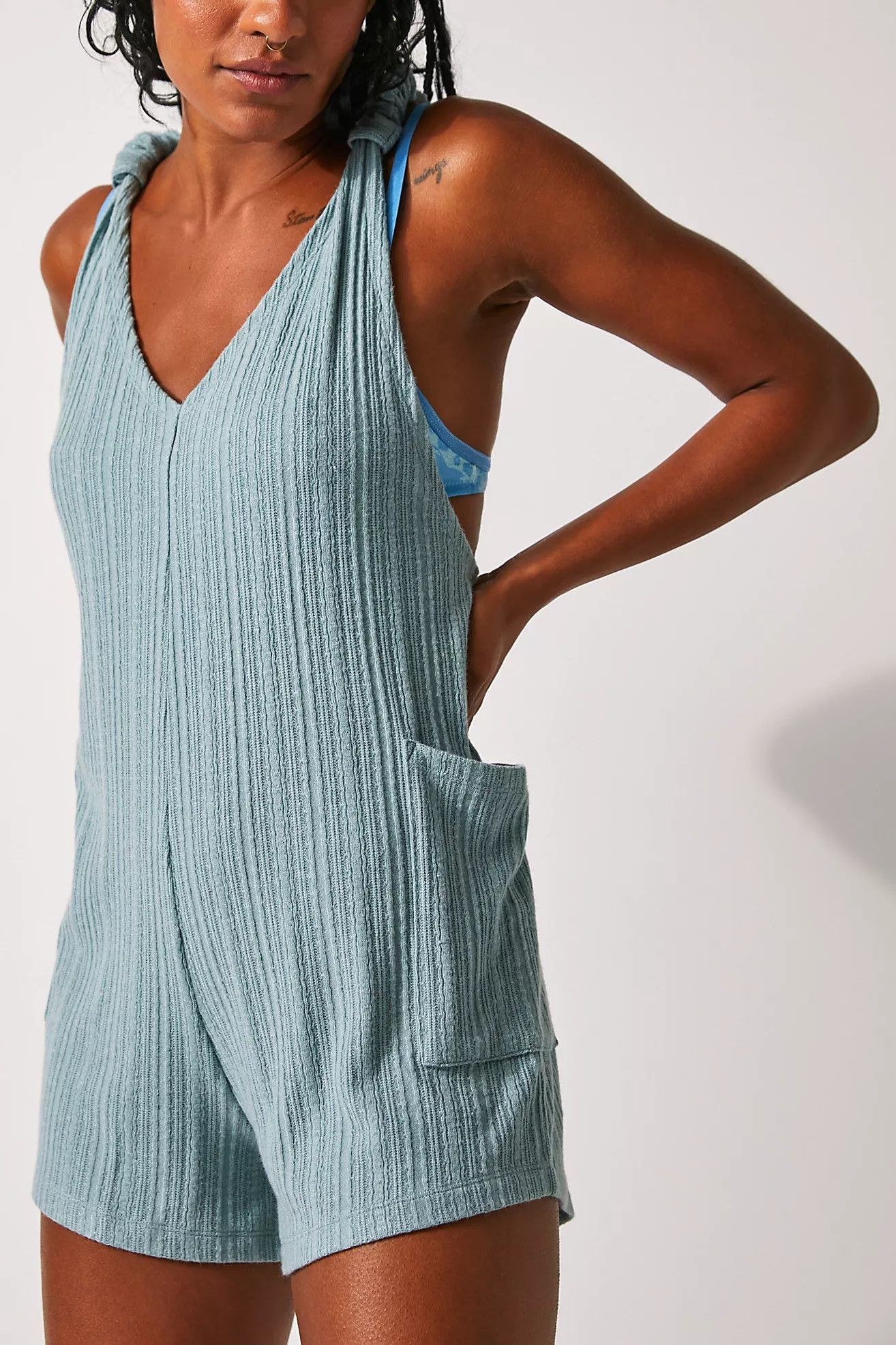 Ribbed Knit Romper - Comfy Outfit - Mom Outfit | Free People (Global - UK&FR Excluded)