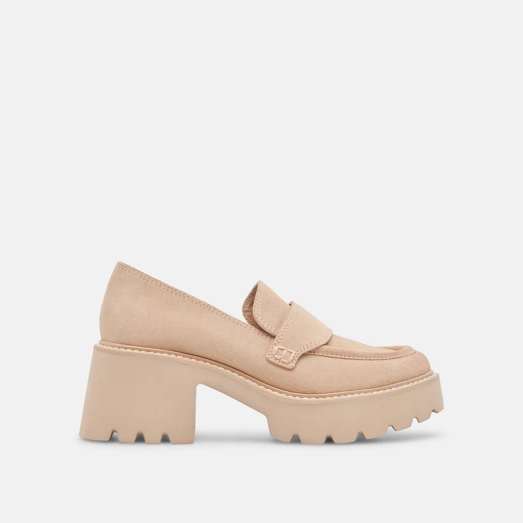 HALONA LOAFERS DUNE SUEDE | DolceVita.com