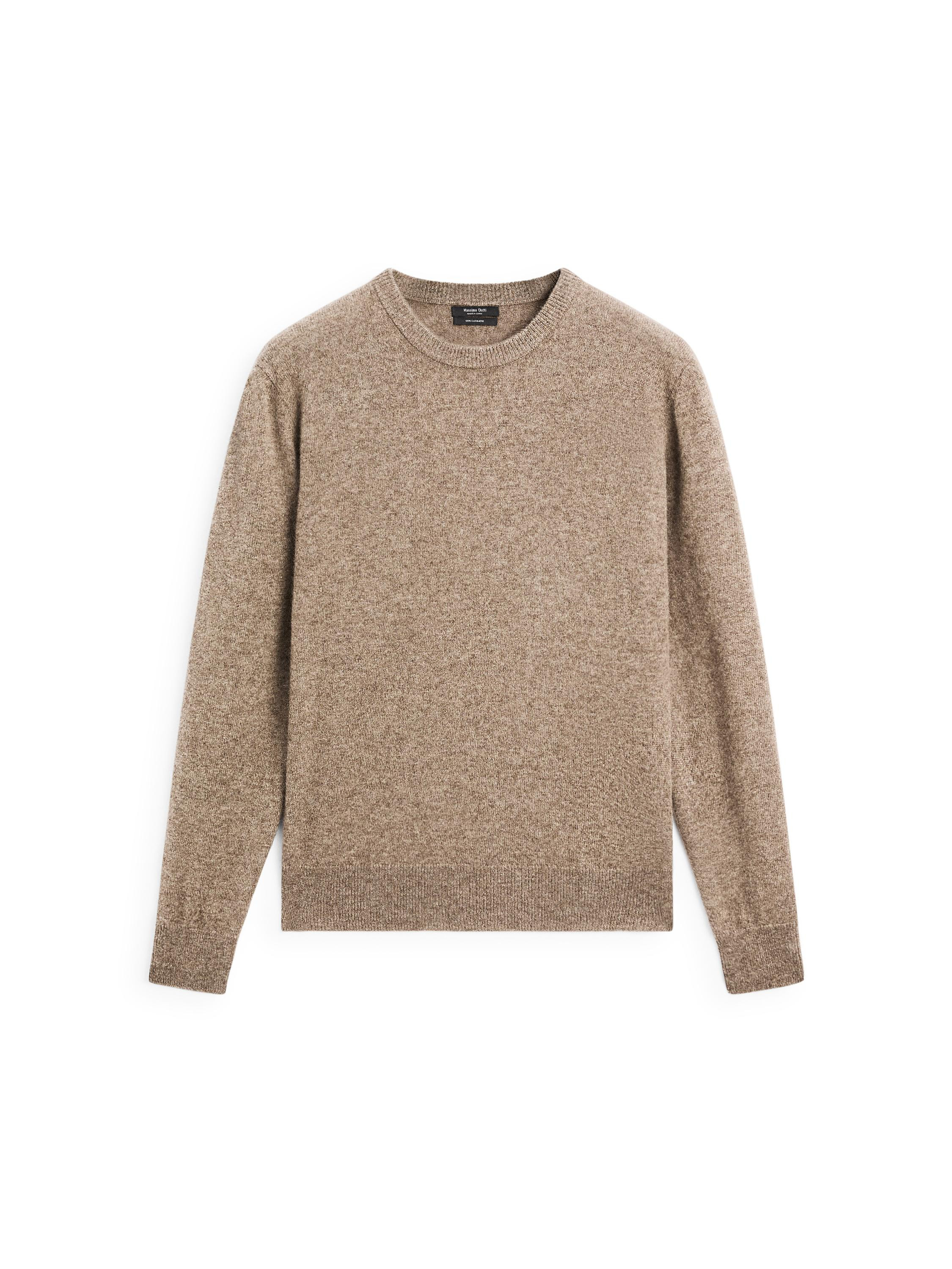 100% cashmere long sleeve sweater | Massimo Dutti UK