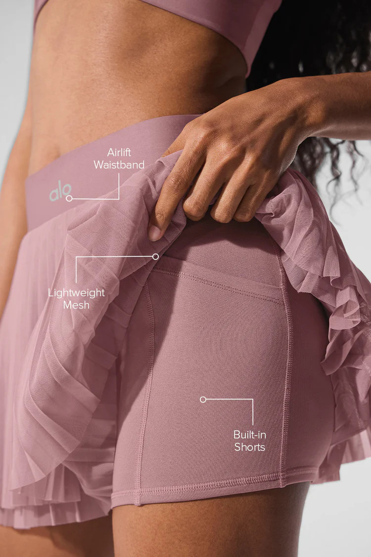 Mesh Baseline Tennis Skirt | Alo Yoga (US)