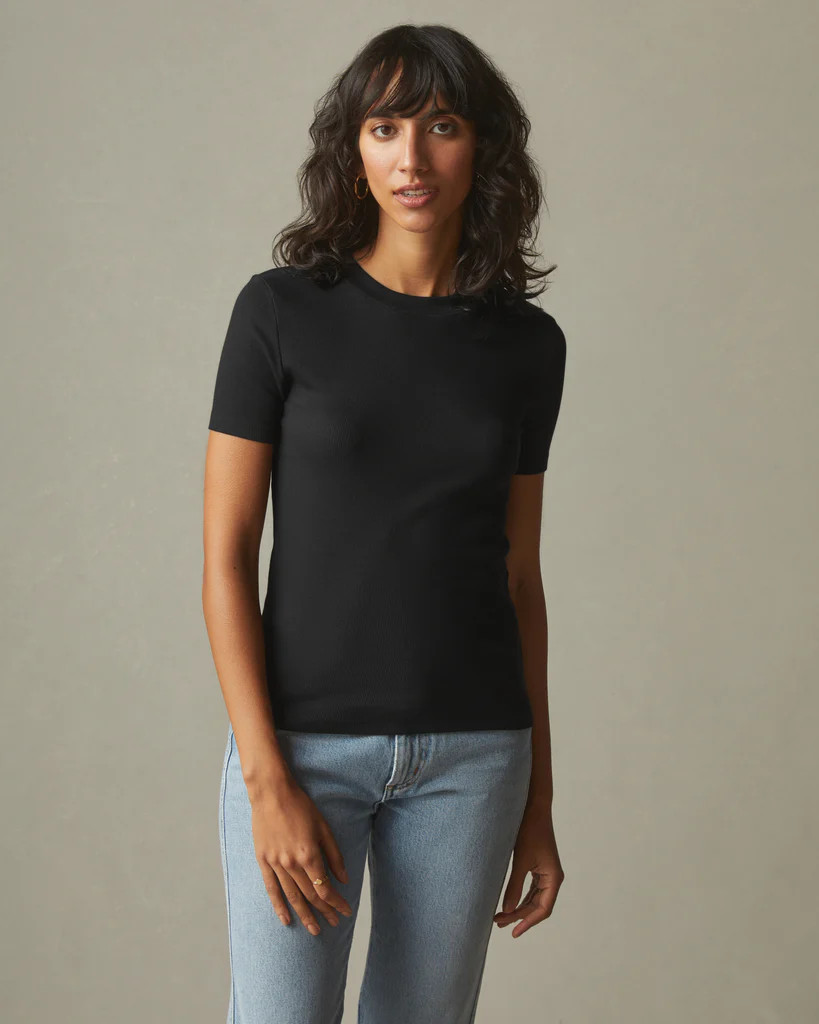 Stretch Rib Crew Tee | American Giant