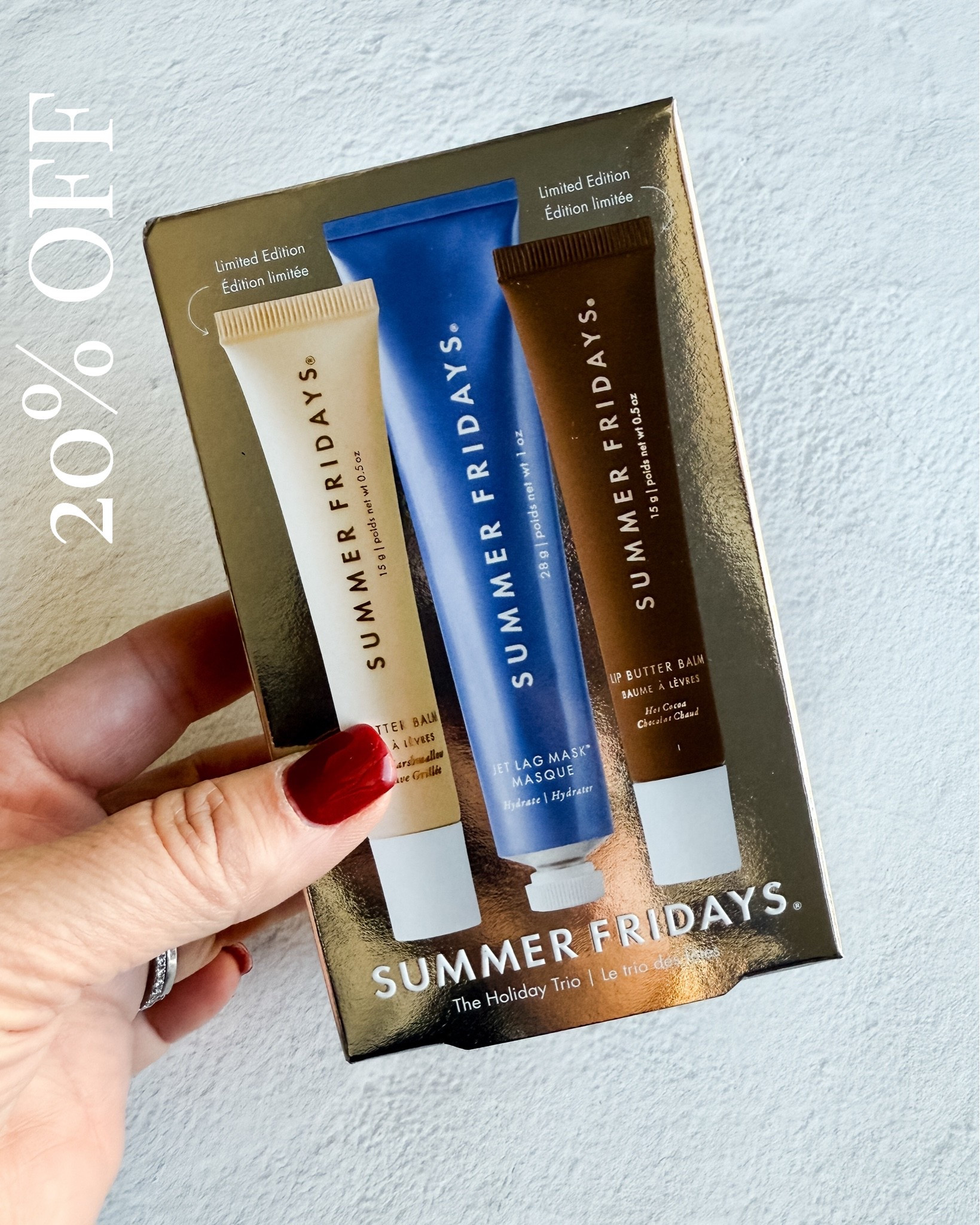 Summer Fridays holiday set is in deal but it will go quick!