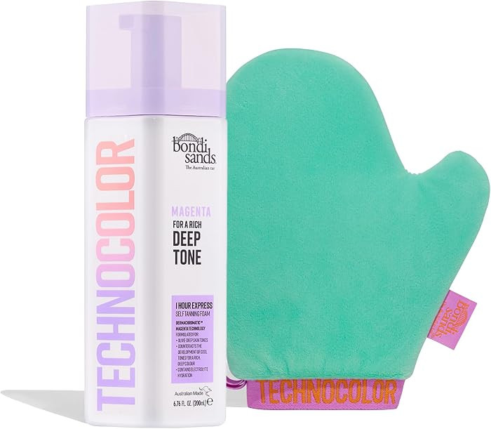 Bondi Sands Technocolor Magenta Value Kit | Includes Lightweight Sunless Foam + Reusable Mitt for... | Amazon (US)