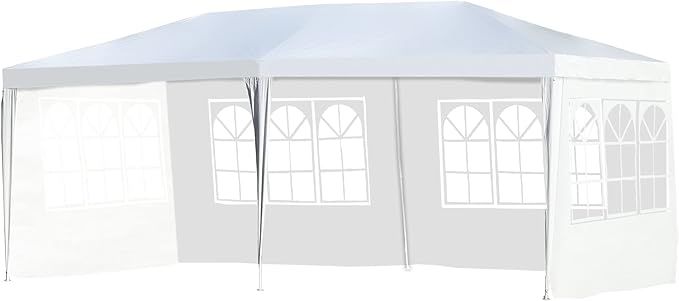 PayLessHere 10'x20' Party Tent Outdoor Tent for Parties Waterproof Wedding Tent Gazebo Canopy UV ... | Amazon (US)