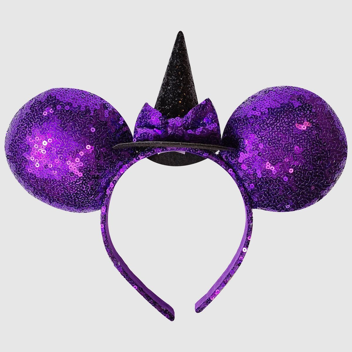 Girls' Disney Minnie Mouse Halloween Witch Ear Headband - Purple | Target