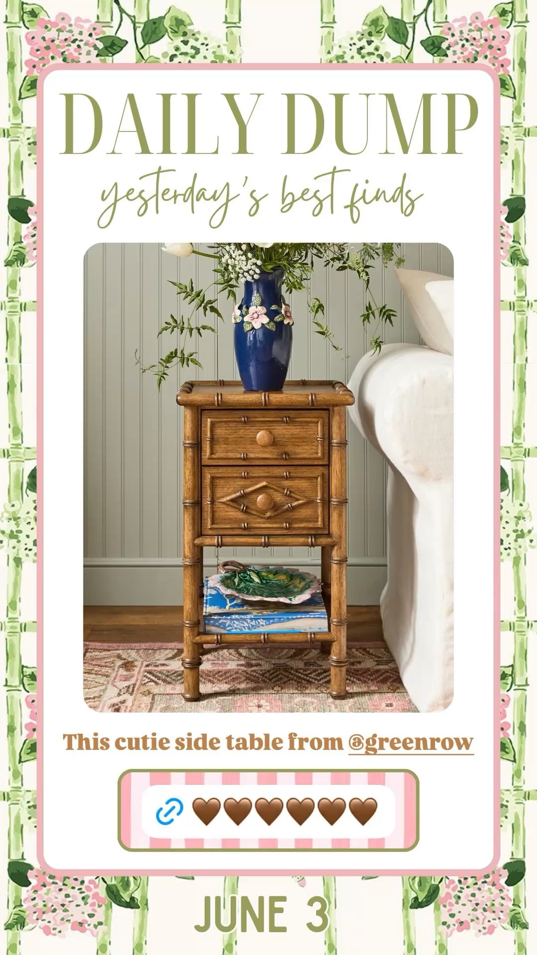 This cutie side table from @greenrow