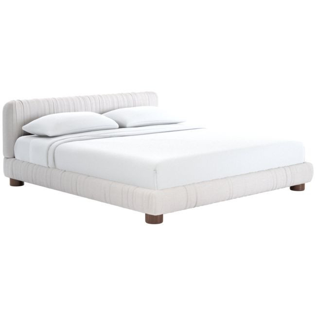 Cantar King Bed Nomad Pebble | CB2