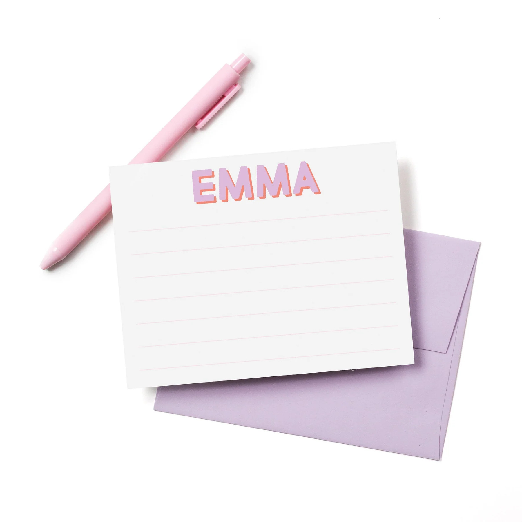 Lined Kids Personalized Stationery | Joy Creative Shop