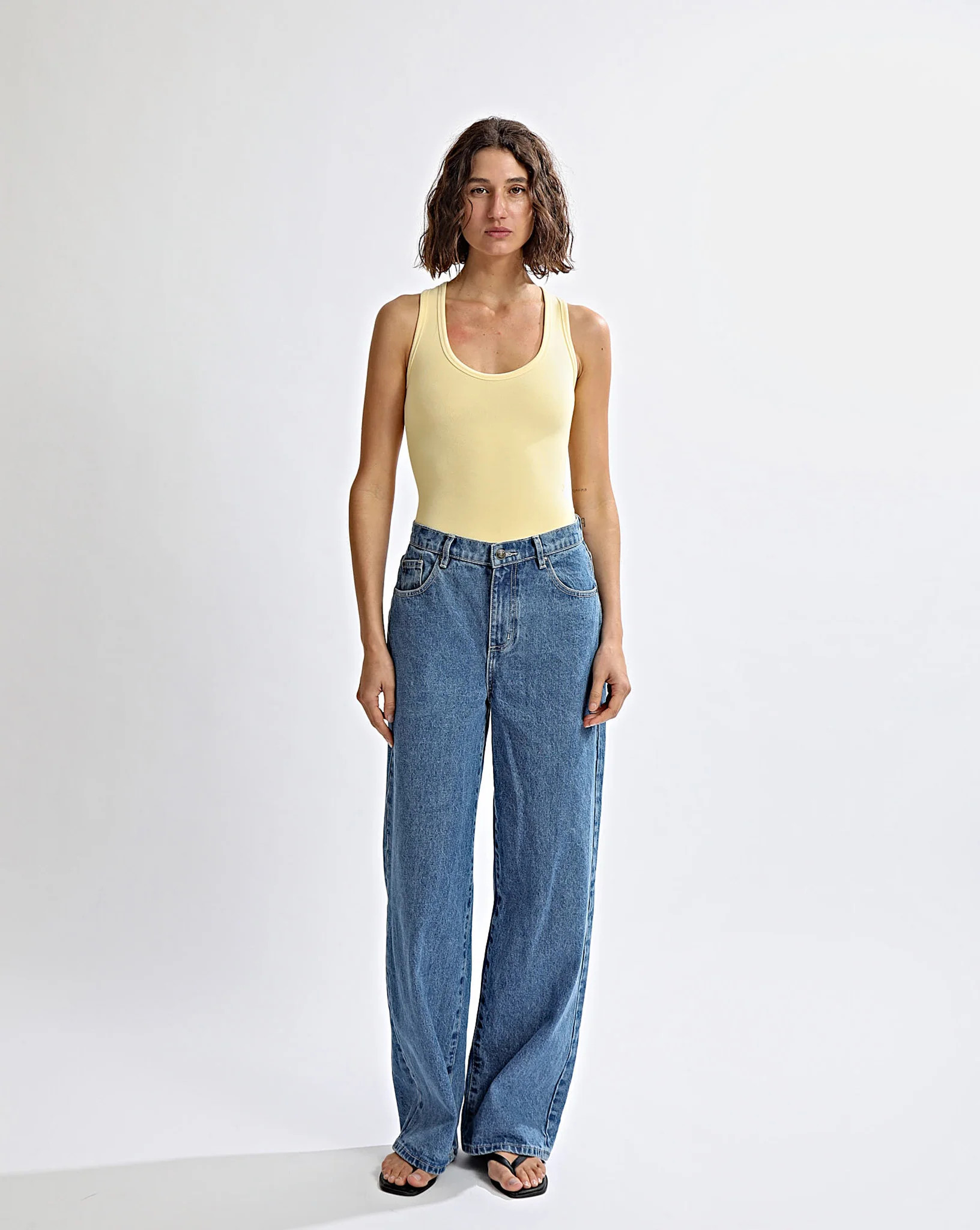 Amelia Tank Yellow | One Mile