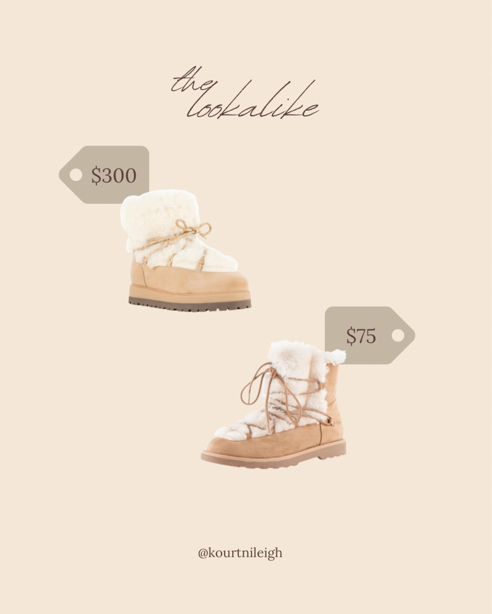 This weekend lookalike is a steal! I posted the Walmart Portland Boot Company Women’s Faux Fur Short Boots in our Walmart gift round up! They are actually on sale right now for $20 when you purchase them online. 

#LTKHoliday #LTKsalealert #LTKSeasonal