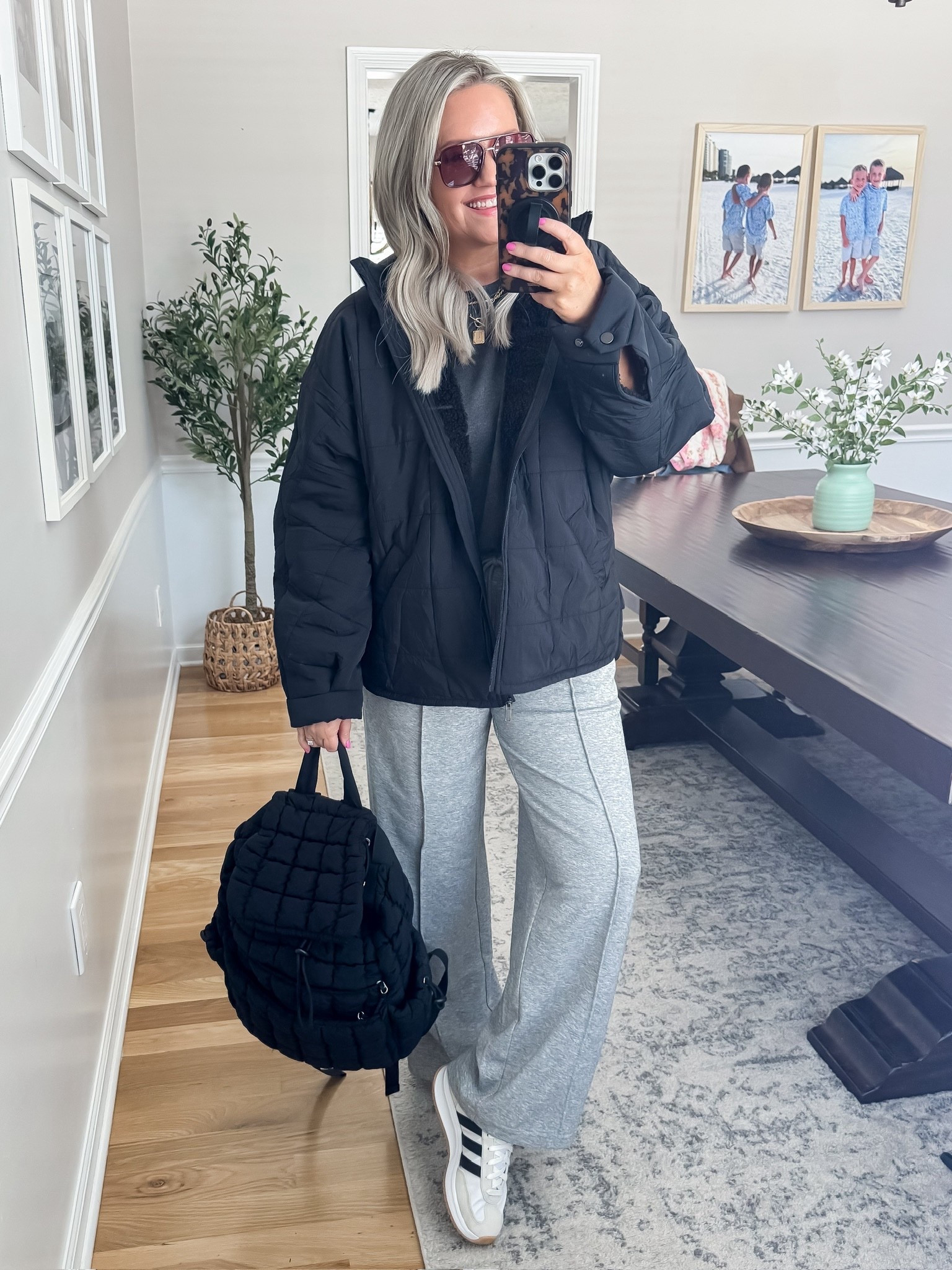 Spots mom spring jacket ⚽️ This jacket has the softest Sherpa loving and is waterproof. Wearing a medium  

#LTKootd #LTKmomlife #LTKSeasonal