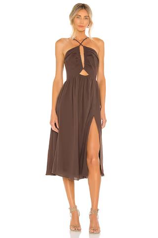 LPA Adalia Dress in Brown from Revolve.com | Revolve Clothing (Global)