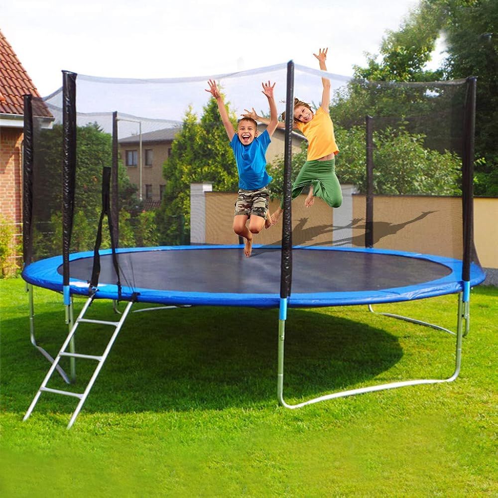 Riforla 12 FT Kids Trampoline with Enclosure Net and Spring Cover Padding, Outdoor Trampoline Fun... | Amazon (US)