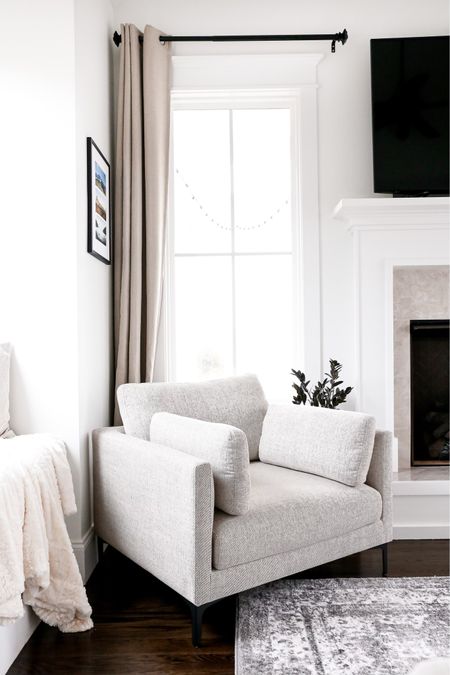 An armchair, frame, and curtain  really can help make a Corning come to life!

#LTKhome #LTKFind #LTKstyletip