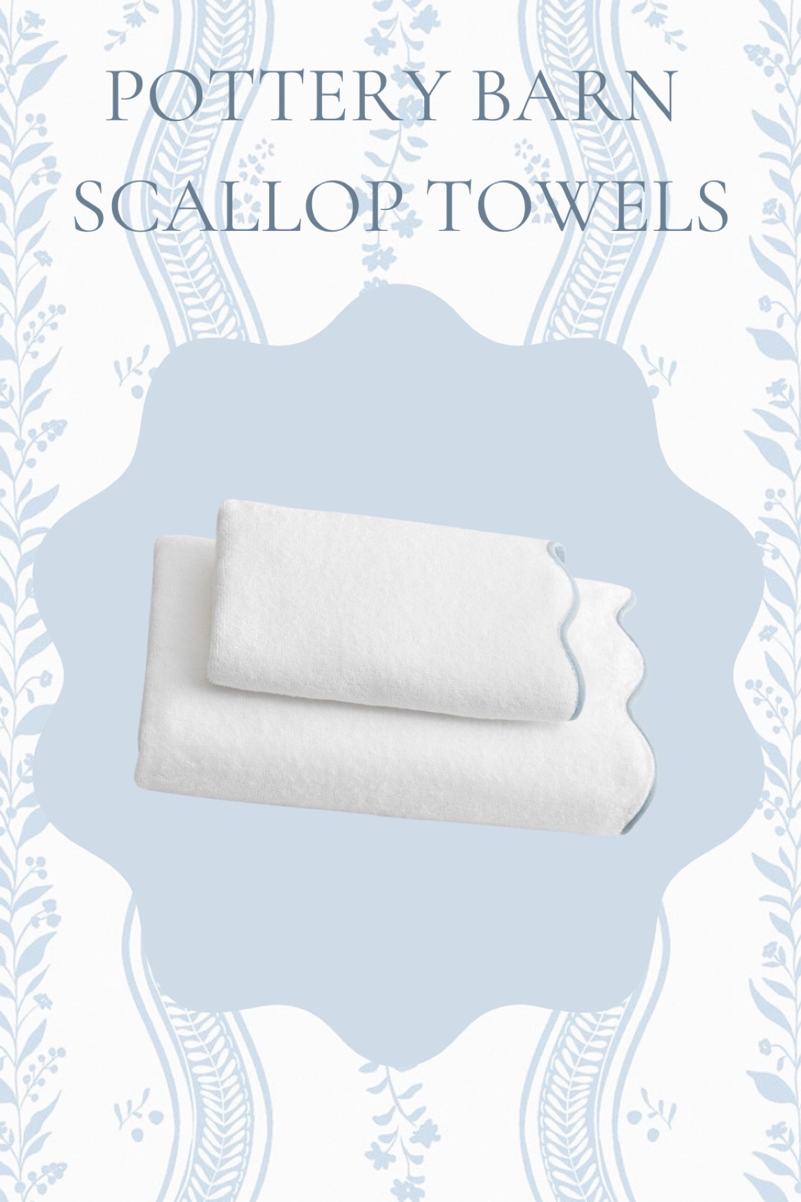 The cutest scalloped towels from Pottery Barn! These cutie Weezie dupes are also currently on sale!

#LTKFindsUnder50 #LTKHome #LTKGiftGuide