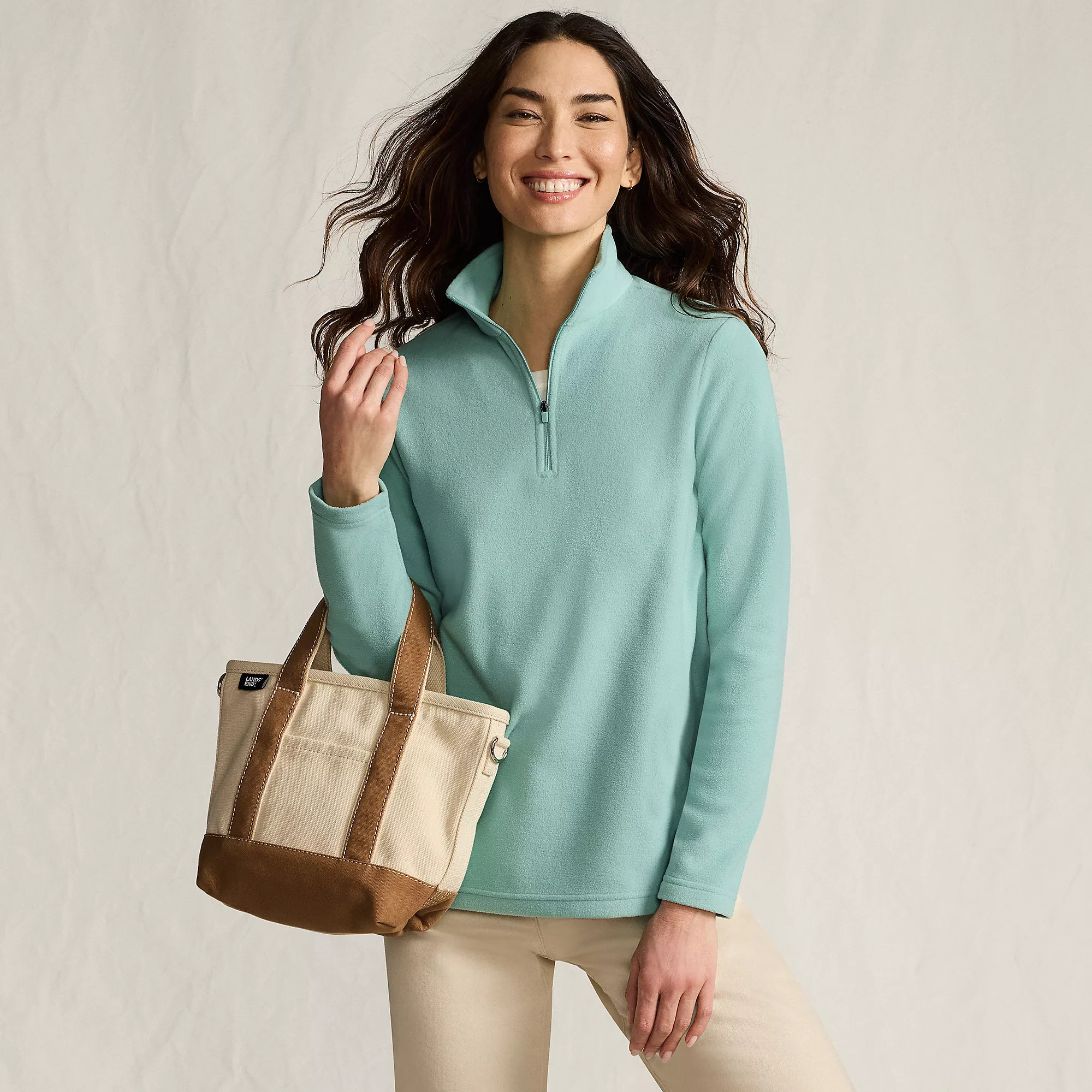 Tall Anyweather Fleece Quarter Zip Pullover | Lands' End (US)