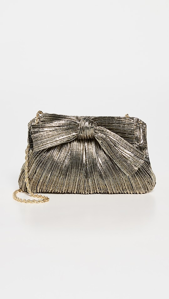 Loeffler Randall Mini Pleated Frame Clutch with Bow | SHOPBOP | Shopbop