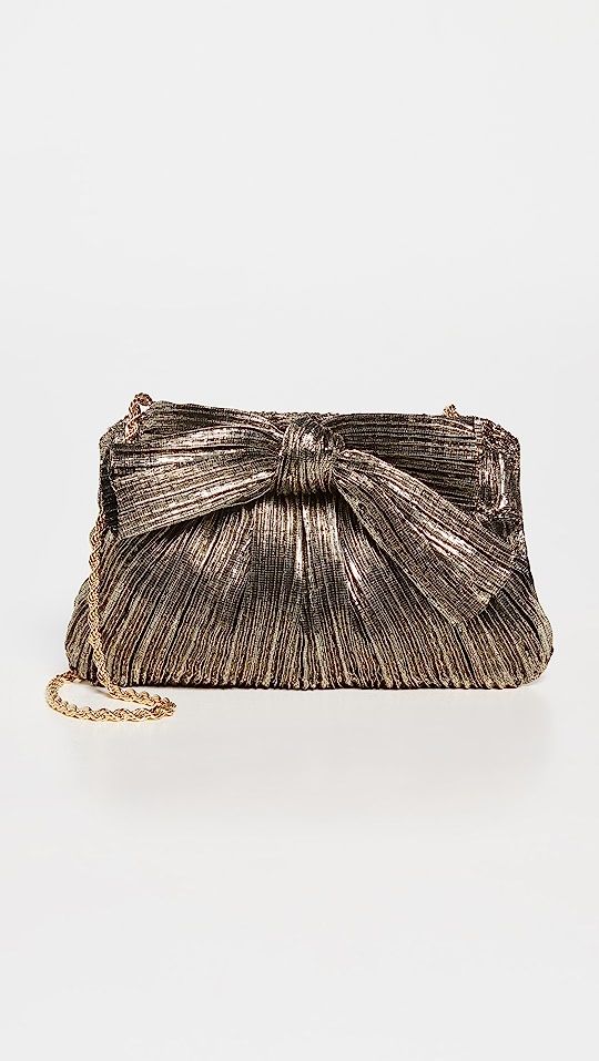 Mini Pleated Frame Clutch with Bow | Shopbop