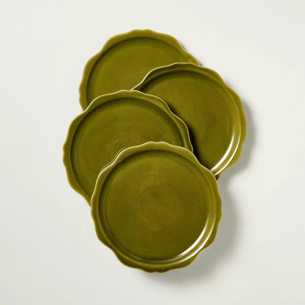 Set of 4 Carved Edge Salad Plates - Hearth & Hand™ with Magnolia | Target