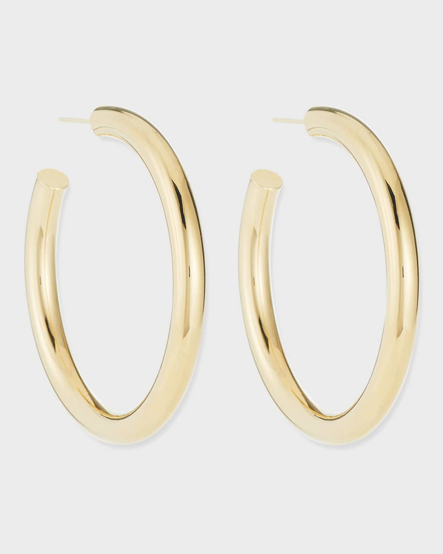 Lou Medium Thick Hoop Earrings, 2" | Neiman Marcus