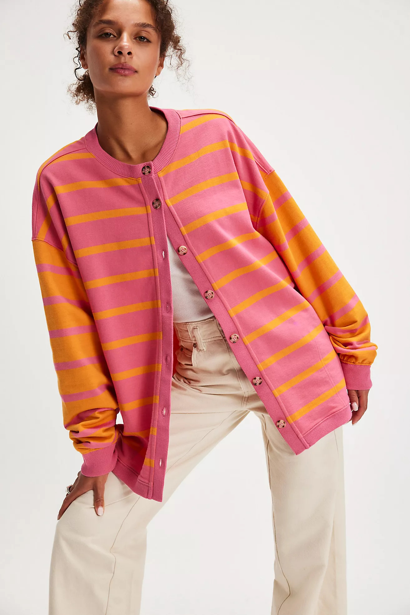 Classic Striped Cardigan | Free People (Global - UK&FR Excluded)