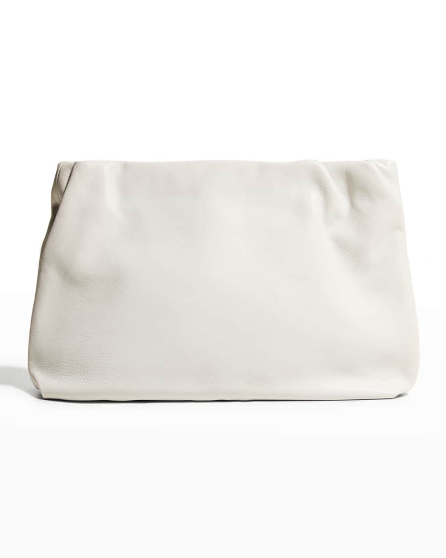 THE ROW Bourse Clutch Bag in Calf Leather | Neiman Marcus