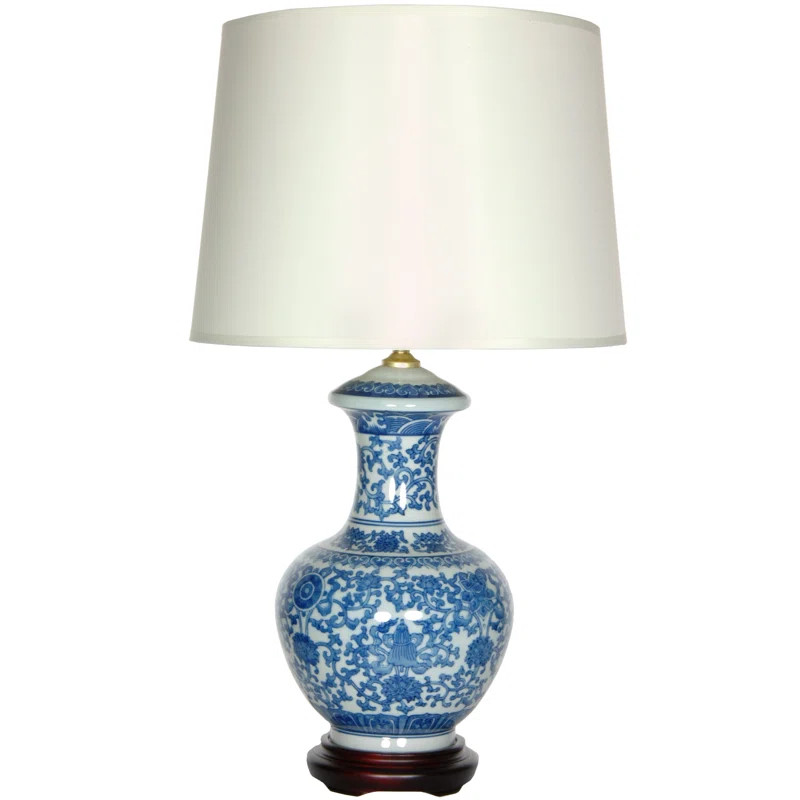 Porcelain Round Vase 24.5" Table Lamp | Wayfair North America