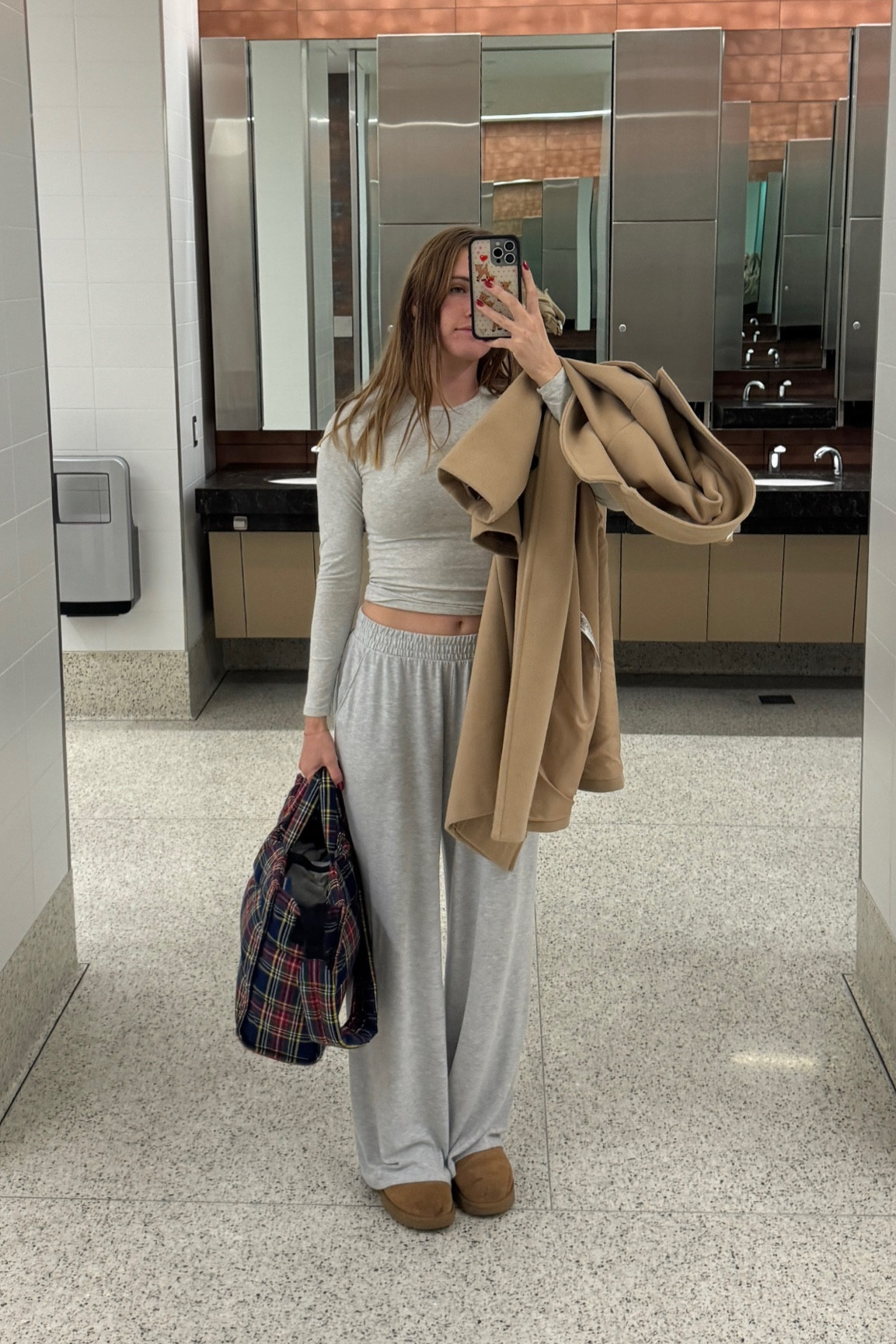 cozy airport fit 🤍 wearing a size S in top & M in bottoms! comfy, cozy, loungewear, abercrombie, ugg 

#LTKSeasonal #LTKGiftGuide #LTKTravel