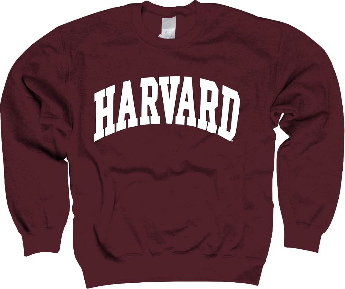 Harvard University Sweatshirt - Officially Licensed Arched Block Crewneck | Amazon (US)