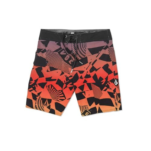 Volcom Boys' Uproar Mod Boardshort Swim Trunks, Black | Amazon (US)