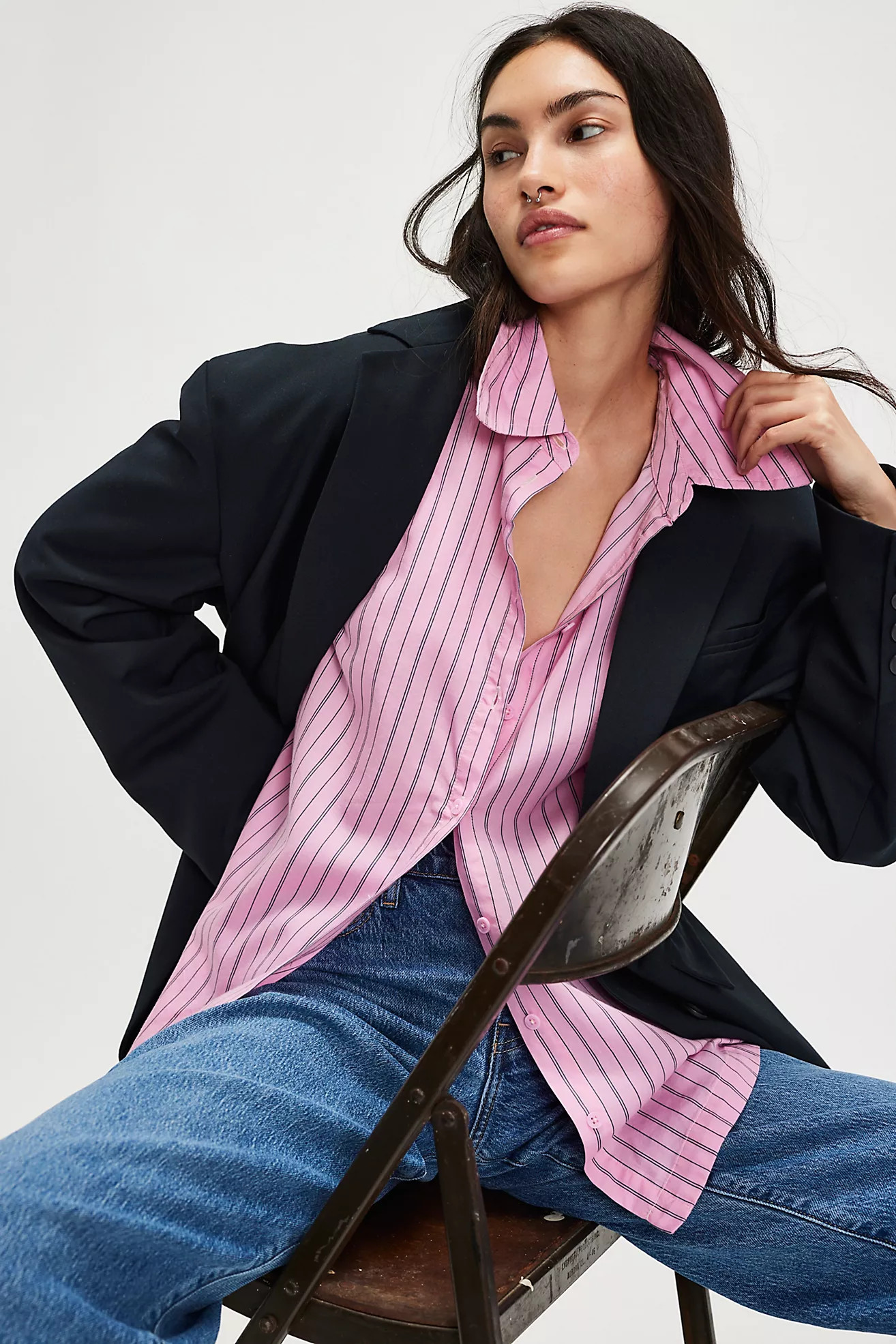 Lee Striped Button-Down | Free People (UK)