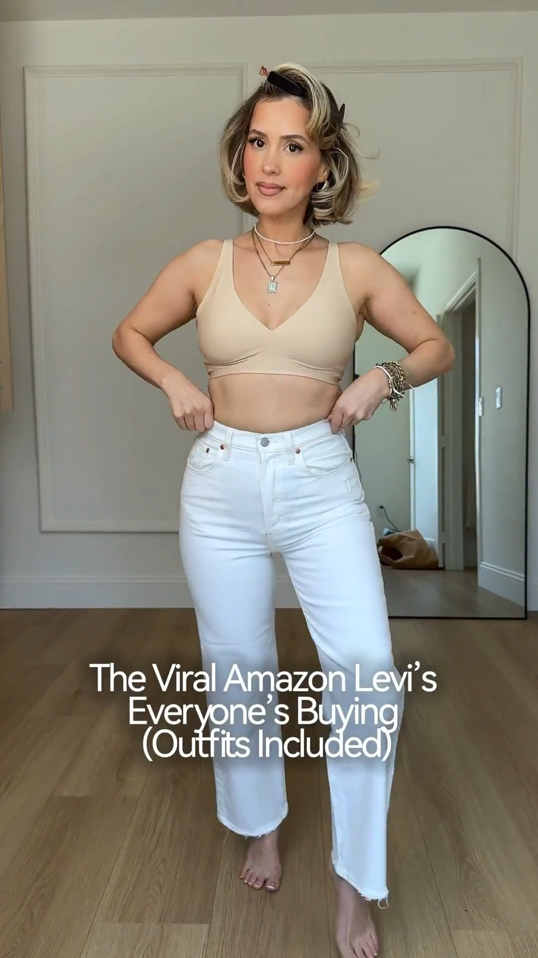  @Levi's outfits 👏🏼🙊

Wearing small in all tops! 
✔️1st jeans: rib cage straight ankle jeans size 27 | color: cloud over white | some stretch! TTS

✔️2nd jeans: 94 baggy jeans size 28 in color New Blue | no stretch size up 

✔️3rd jeans: rib cage straight ankle jeans size 27 | color: jazz pop medium indigo | some stretch size up 

✔️4th jeans: cinch waist baggy jeans size 27 in color blank impact 

✔️5th jeans: 318 shaping jeans size 27 in color tall glass of water | amazing stretch

#LTKPetite #LTKootd #LTKgrwm