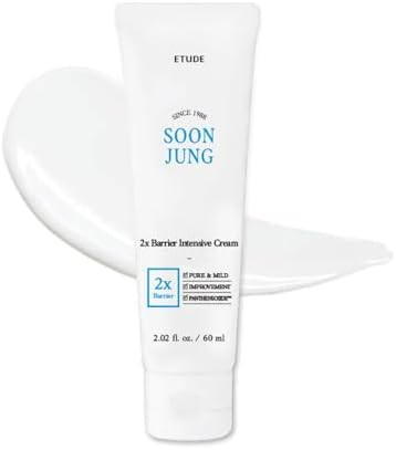 ETUDE SoonJung 2x Intensive Cream for Barrier Repair, Rich Moist, Madecassoside & Panthenol for S... | Amazon (US)
