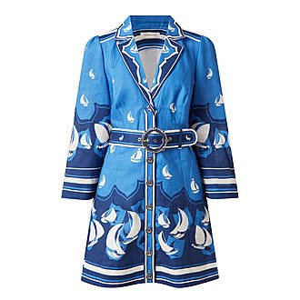 Nautical Print Mini Shirt Dress | Brown Thomas (IE)