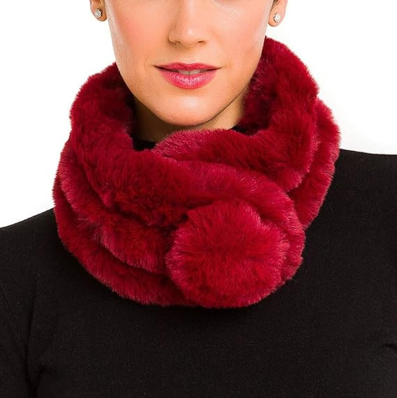 Fur Collar Scarf for Women Faux Fur Scarves Neck Shrug for Spring Fall Winter Coat Dress | Amazon (US)