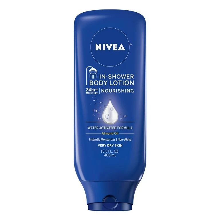 NIVEA Nourishing In Shower Lotion, Body Lotion for Dry Skin, 13.5 Fl Oz Bottle | Walmart (US)