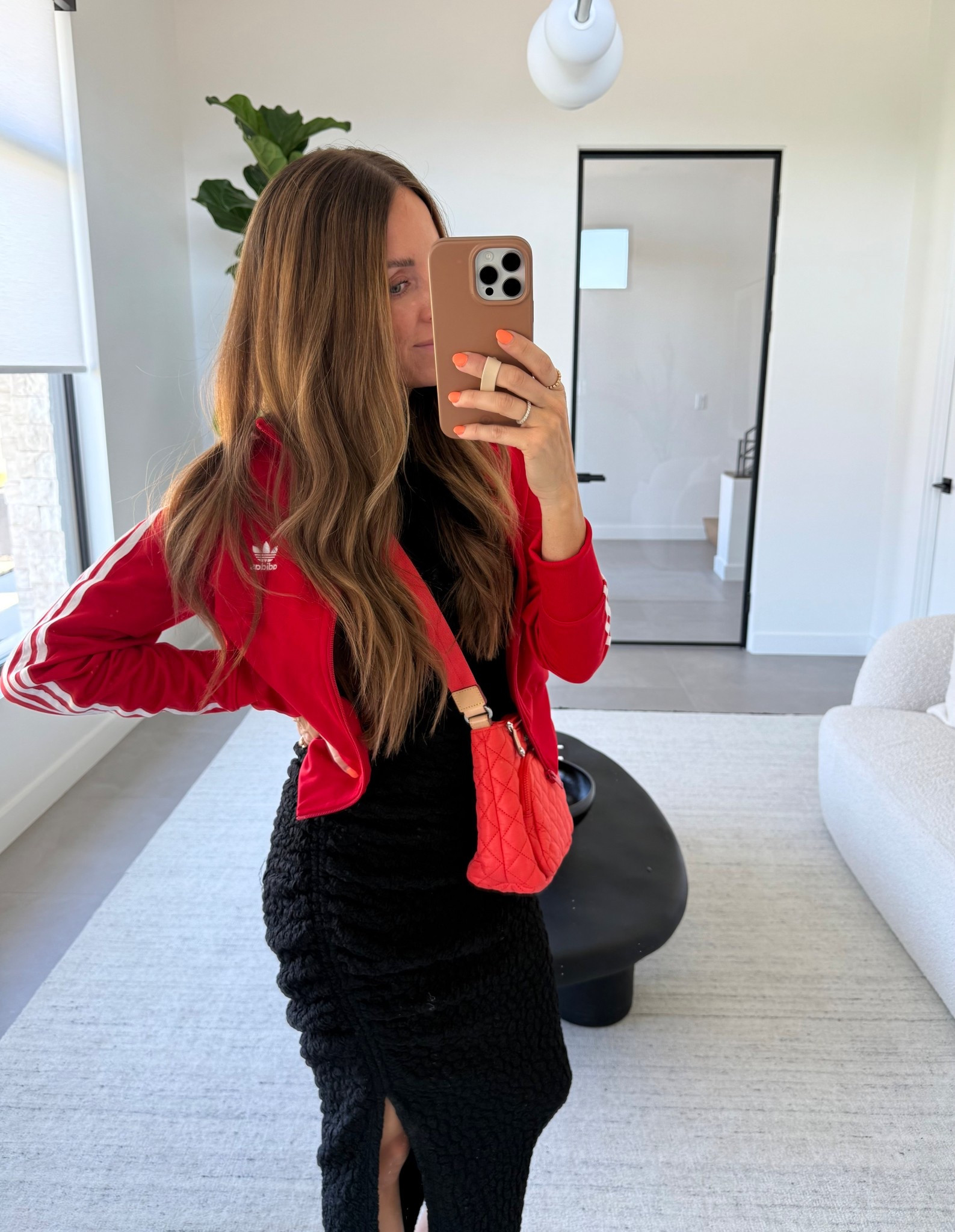 Love that I can throw this Adidas jacket on over anything!