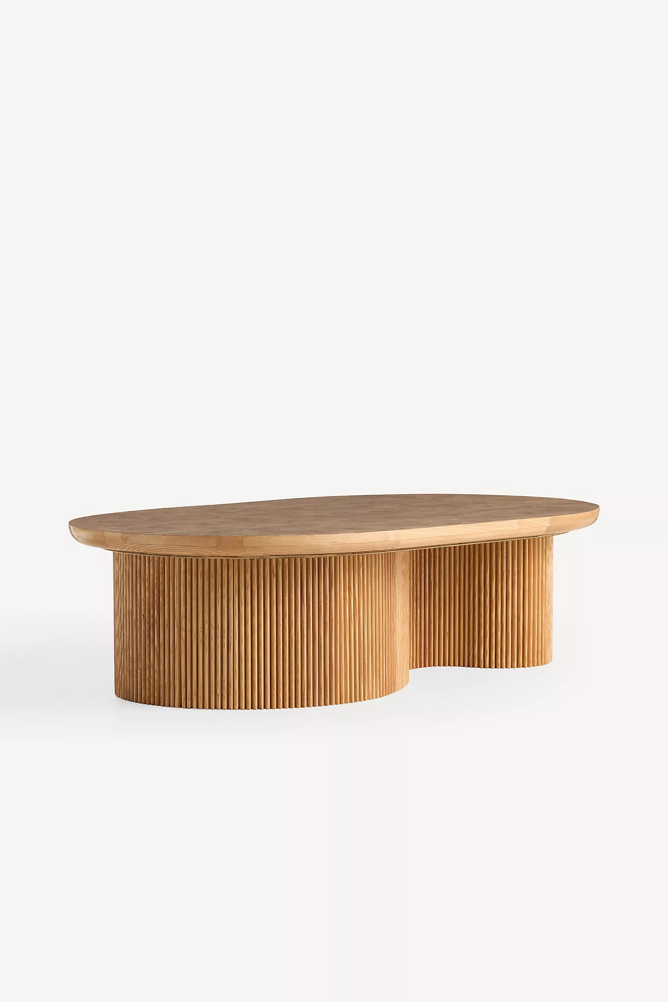 Scout Burl Wood Fluted Coffee Table | Anthropologie (US)