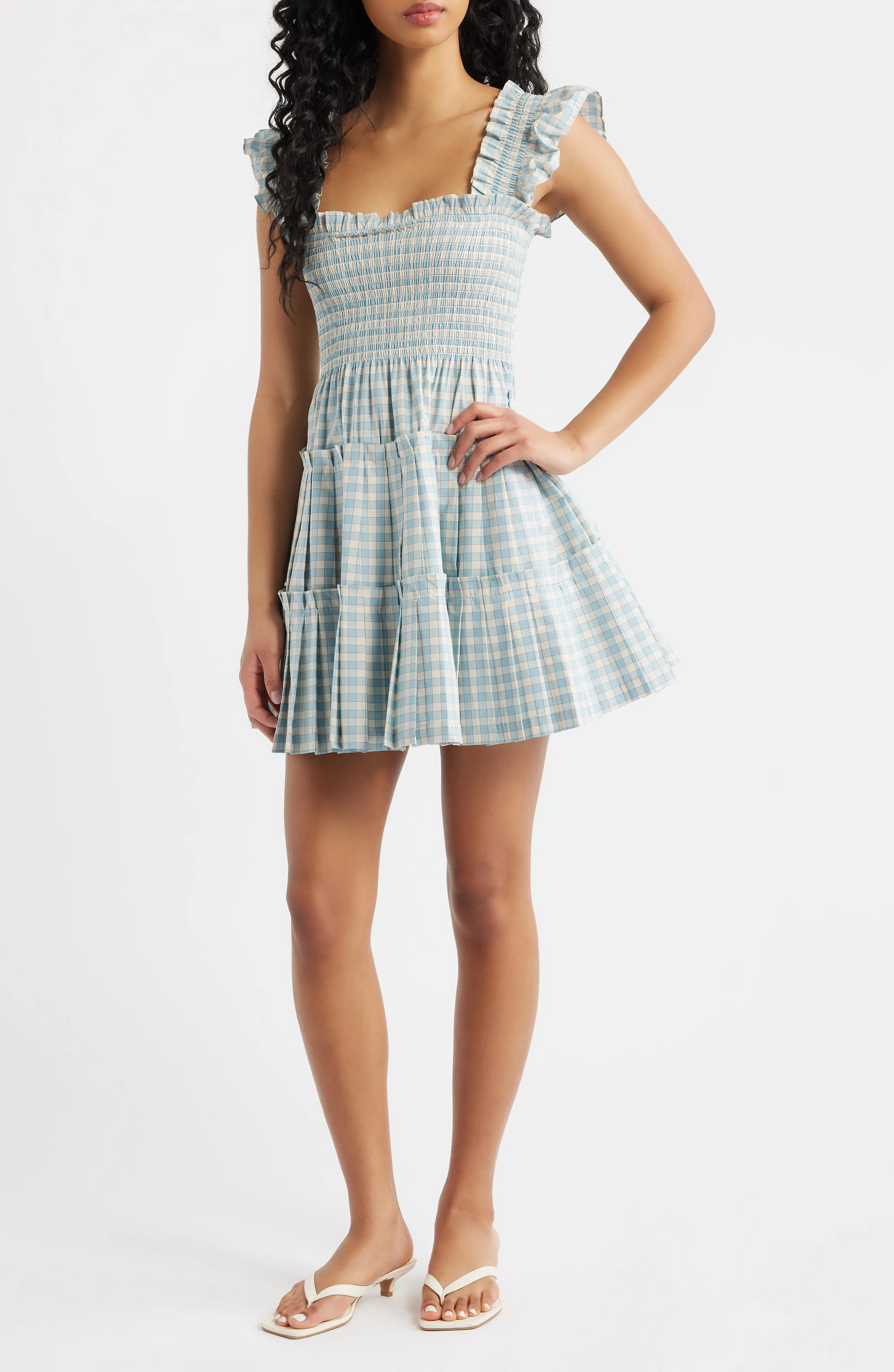 Hill House Home The Nap\u00ae Pleated Fit & Flare Minidress (Women) | Nordstrom | Nordstrom