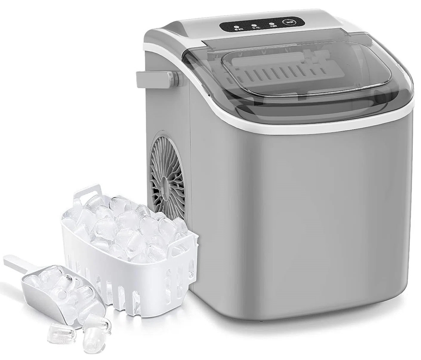 R.W.FLAME 26 Lb.Daily Production Bullet Ice Countertop Ice Maker, Self-Cleaning Ice Makers | Wayfair North America